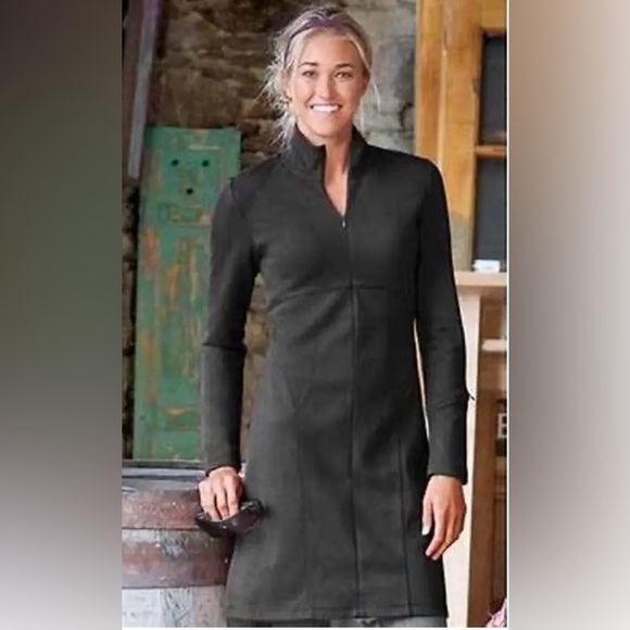 Athleta Dresses & Skirts - NWOT Athleta Dark Gray Cassidy Long Sleeve Dress Size L.